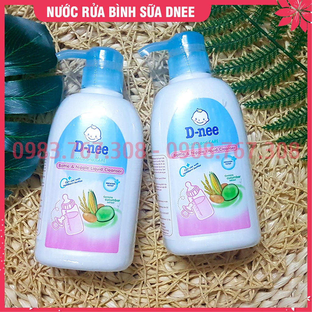 Nước Rửa Bình Sữa Và Núm Ti (Ty) Dnee 500ml (Chuẩn Hàng Thailand)