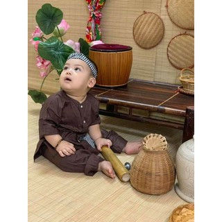 bộ bà ba nâu cho bé