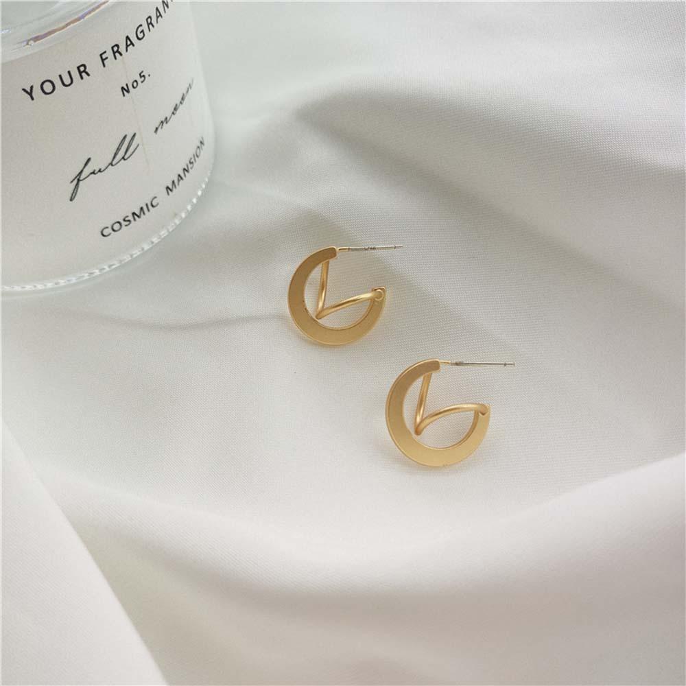 Bông Tai Thiết Kế Đơn Giản Thời Trang Cho Nữ|Khuyên Tai Hình Học Ba Chiều Thời Trang