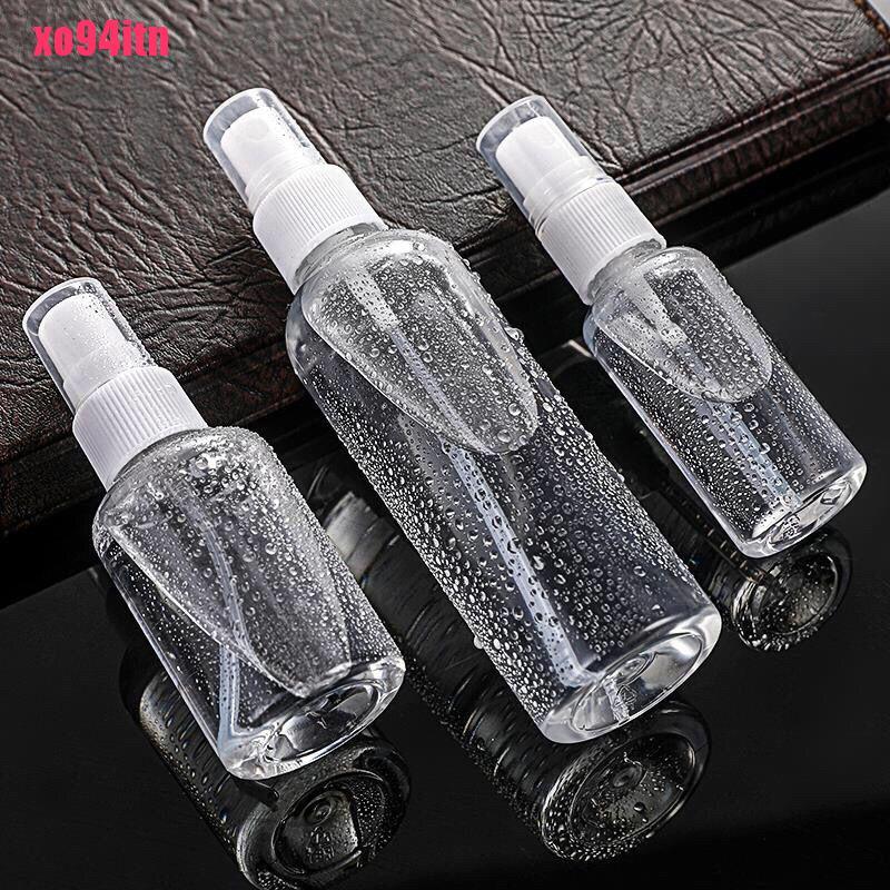 Chai nhựa trong suốt dạng xịt đựng mỹ phẩm tiện dụng