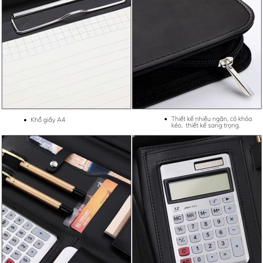 Cặp đựng tài liệu Hồ Sơ Ipad giấy A4 cầm tay nữ/nam đa năng siêu nhẹ