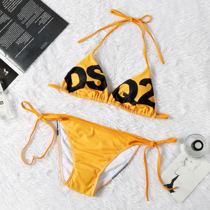[BKN1013] &lt;BRAND&gt; SET BIKINI DSQUA.RED2 VÀNG