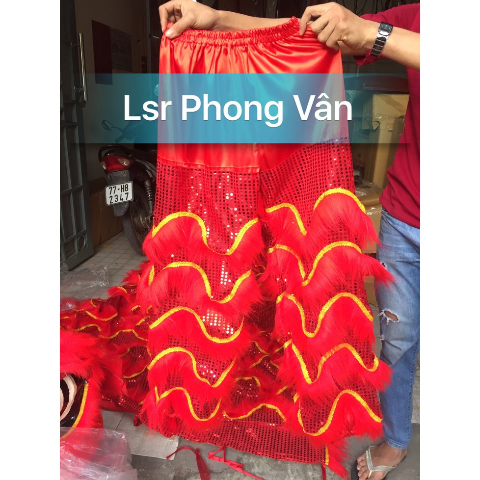 Quần múa lân kim sa 5 vẩy