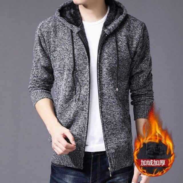 Aoa khoác len lót lông