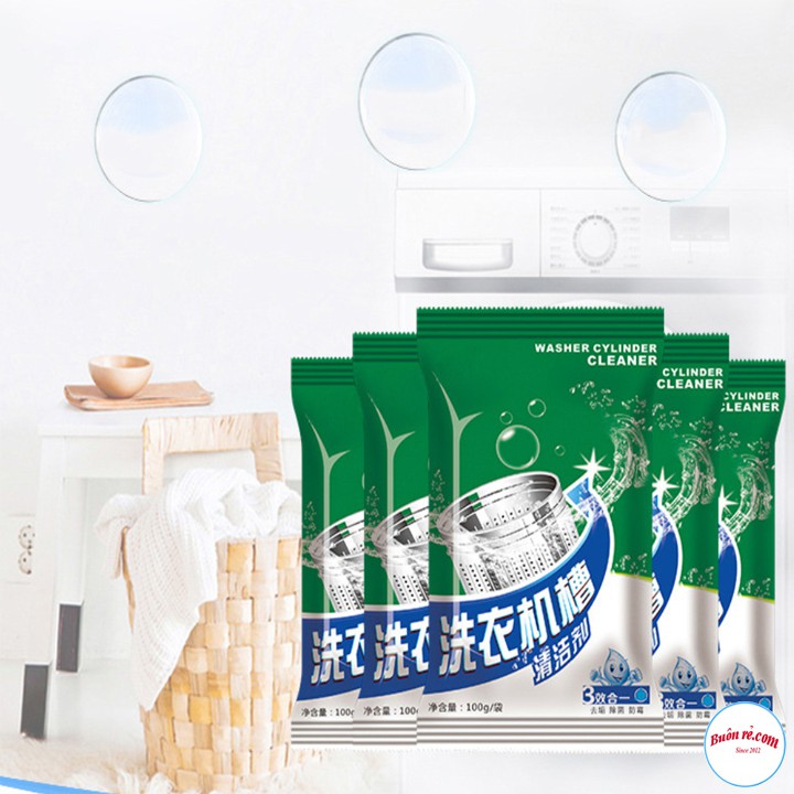 [Mã LIFE2403ALL giảm 10% đơn 50K] Bột Tẩy Rửa Làm Sạch Lồng Máy Giặt Hiệu Quả Loại 100Gr 00899
