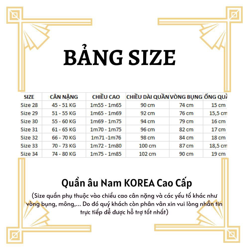 Quần tây âu nam kẻ caro Đu Đủ Shop chất vải cotton cao cấp , chuẩn thiết kế hàn quốc,  cực tôn dáng, lịch sự, trẻ trung | BigBuy360 - bigbuy360.vn
