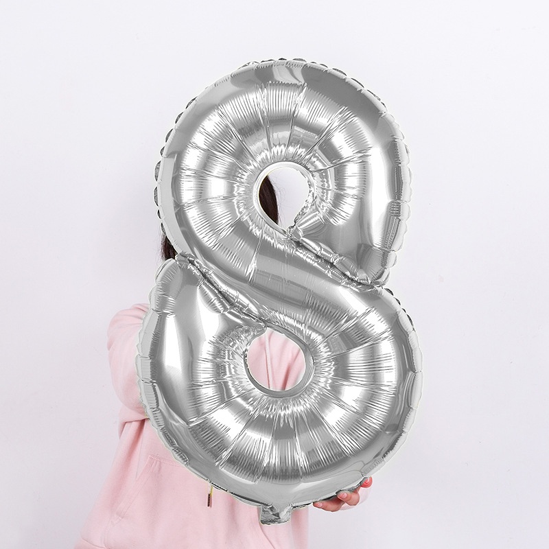 [CỠ ĐẠI] Bóng số sinh nhật size 80cm để trang trí sinh nhật, tiệc tùng, sự kiện