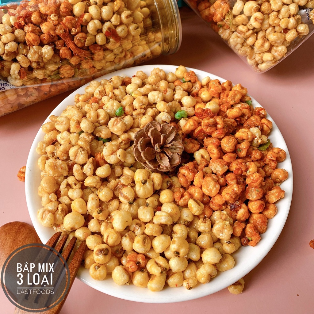 Bắp sấy các vị 360 gram siêu ngon,giòn rụm ăn vặt Nudufoods