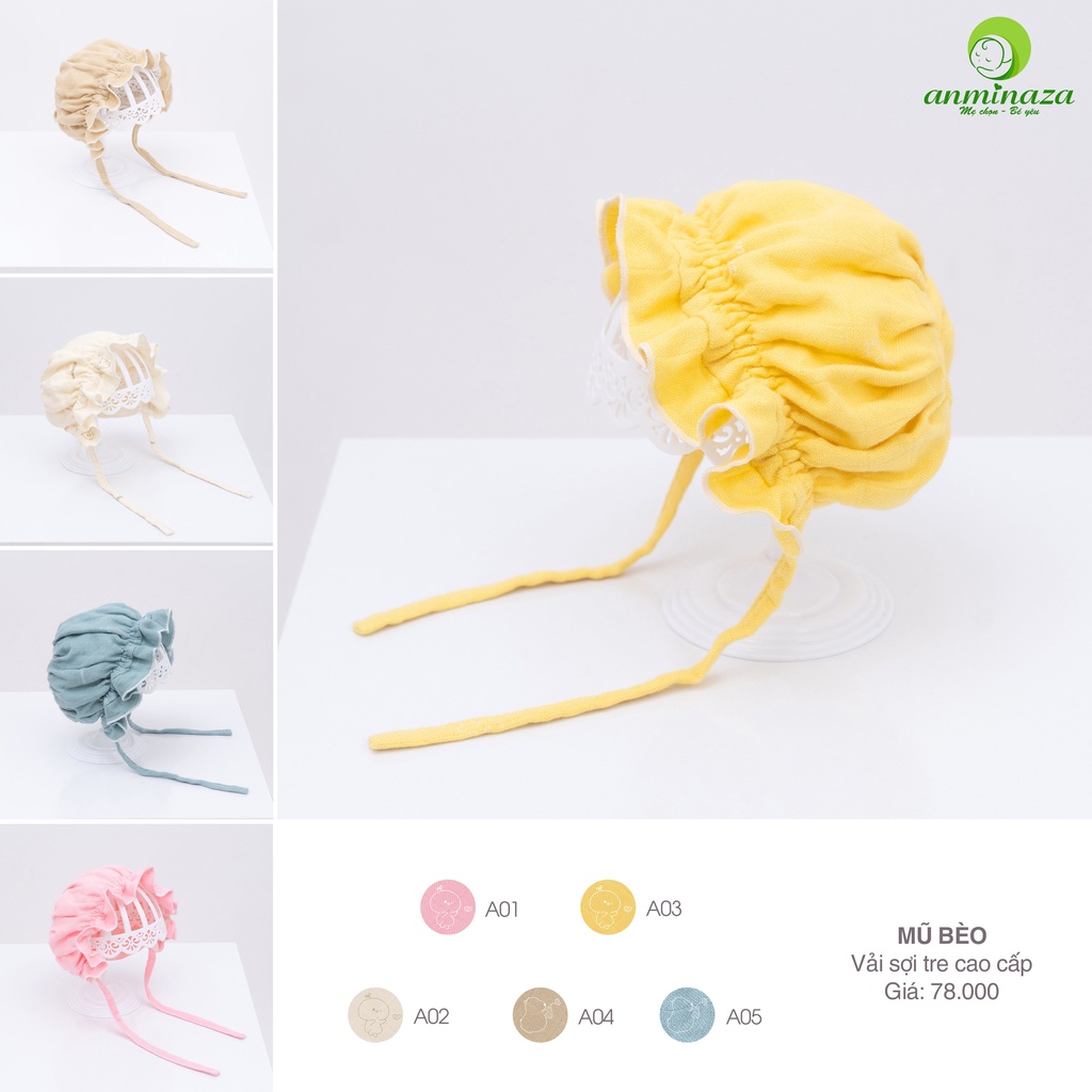Mũ Bèo Dây Nơ Sợi Tre