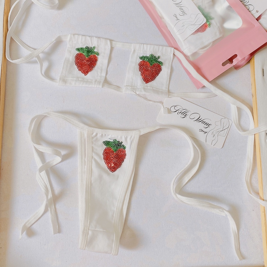 BK004 - 👙Bộ lót lọt khe - Quần lót nữ kèm chíp sexy -CAMLUU99 | BigBuy360 - bigbuy360.vn