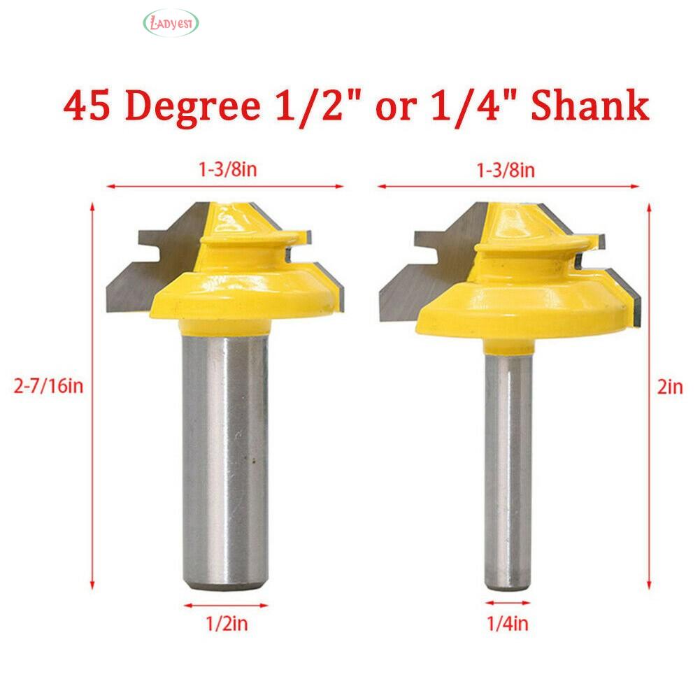 Bảng Định Tuyến 1-3 / 8 "1 / 2" Inch (12.7Mm) 45 Độ Cho Chế Tác Gỗ Và Phụ Kiện