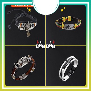 Vòng tay nam nữ handmade da -