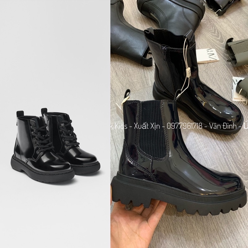 Boots zara màu đen xuất dư xịn 2 mẫu