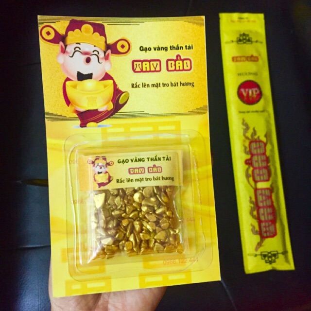 GẠO VÀNG THẦN TÀI (đặc biệt tặng kèm 1 thẻ hương VIP)