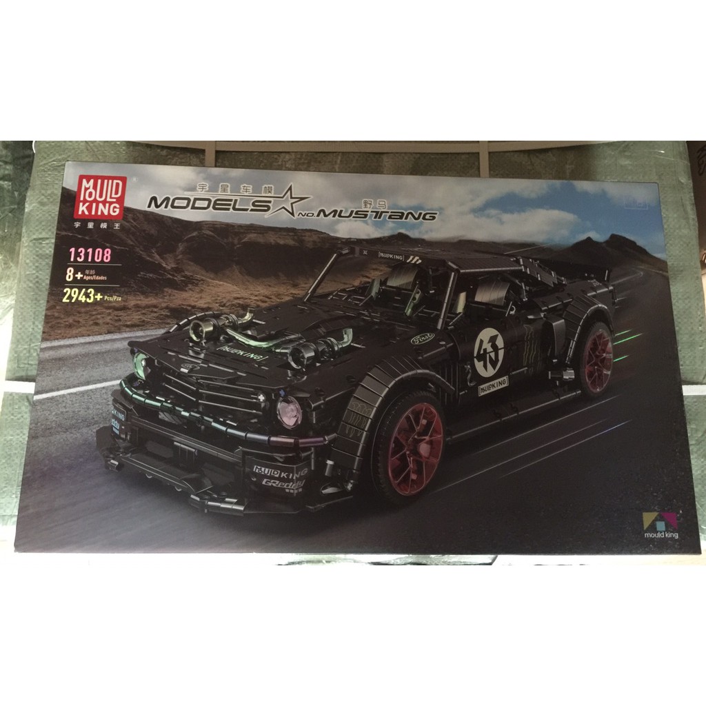 Đồ chơi lắp ráp Siêu Xe Mould King 13108 Ford Mustang Hoonicorn Racing Car