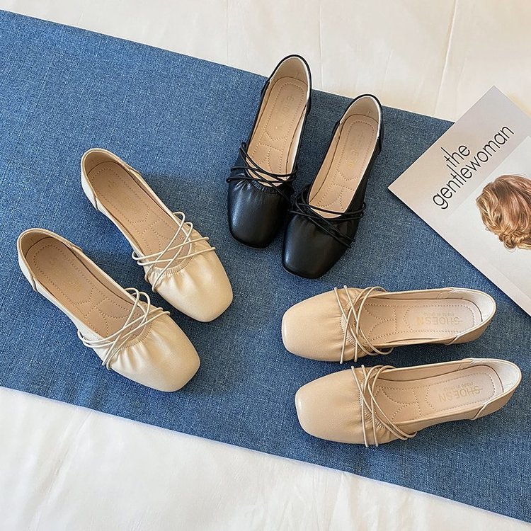 [ Mã 66CBSALE giảm 30K đơn 200K] Giày búp bê mũi vuông phong cách thời trang dành cho phái đẹp | BigBuy360 - bigbuy360.vn