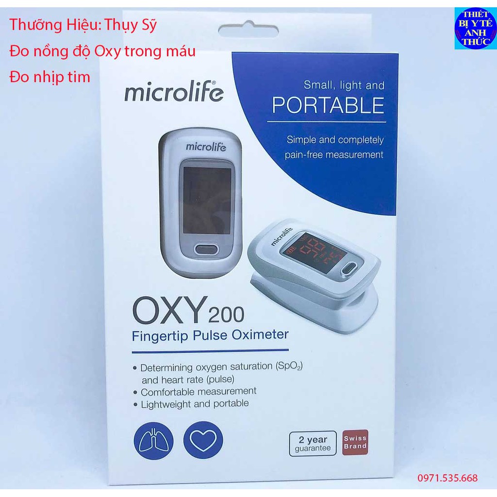 Máy đo nồng độ oxy trong máu Microlife SpO2 OXY200