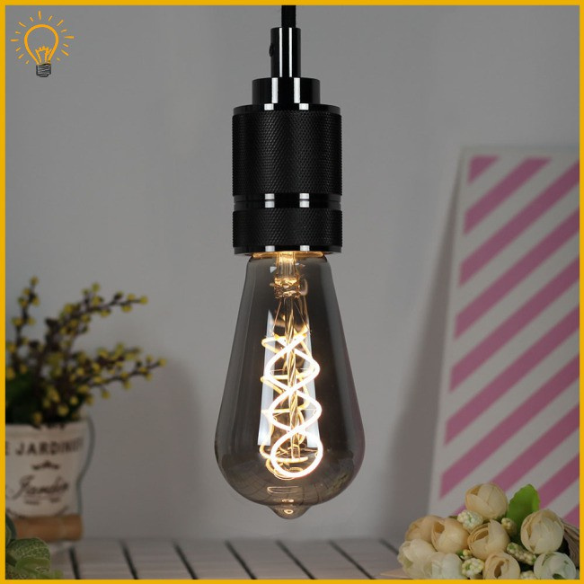 Bóng Đèn Led Dạng Xoắn St64 Phong Cách Retro