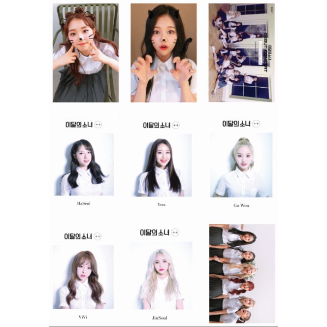 Lomo card ảnh nhóm LOONA update Twitter full 45 ảnh