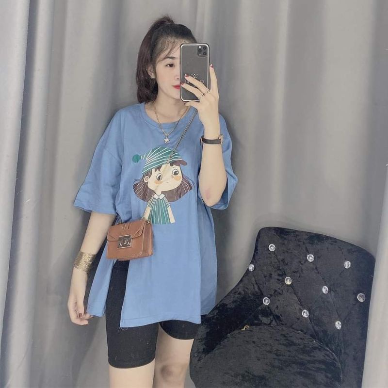 Đồ bộ nữ quần đùi ESHOP đồ bộ mặc nhà bigsize áo xẻ tà 1 bên quần thun gân đẹp dễ thương đi chơi ngủ cute DB39