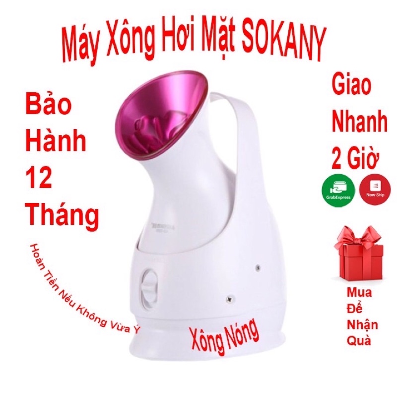 Máy Xông Mặt SOKANY cầm tay mini cao cấp Xông Hơi nóng toả đều công suất 280W hàng chính hãng.