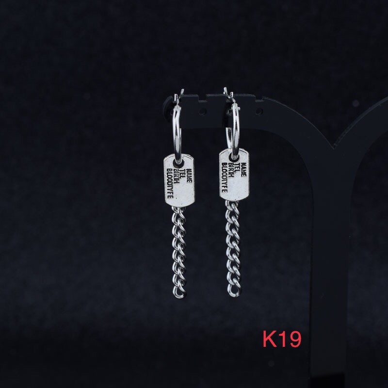 Bông tai nam nữ, bông tai unisex K19