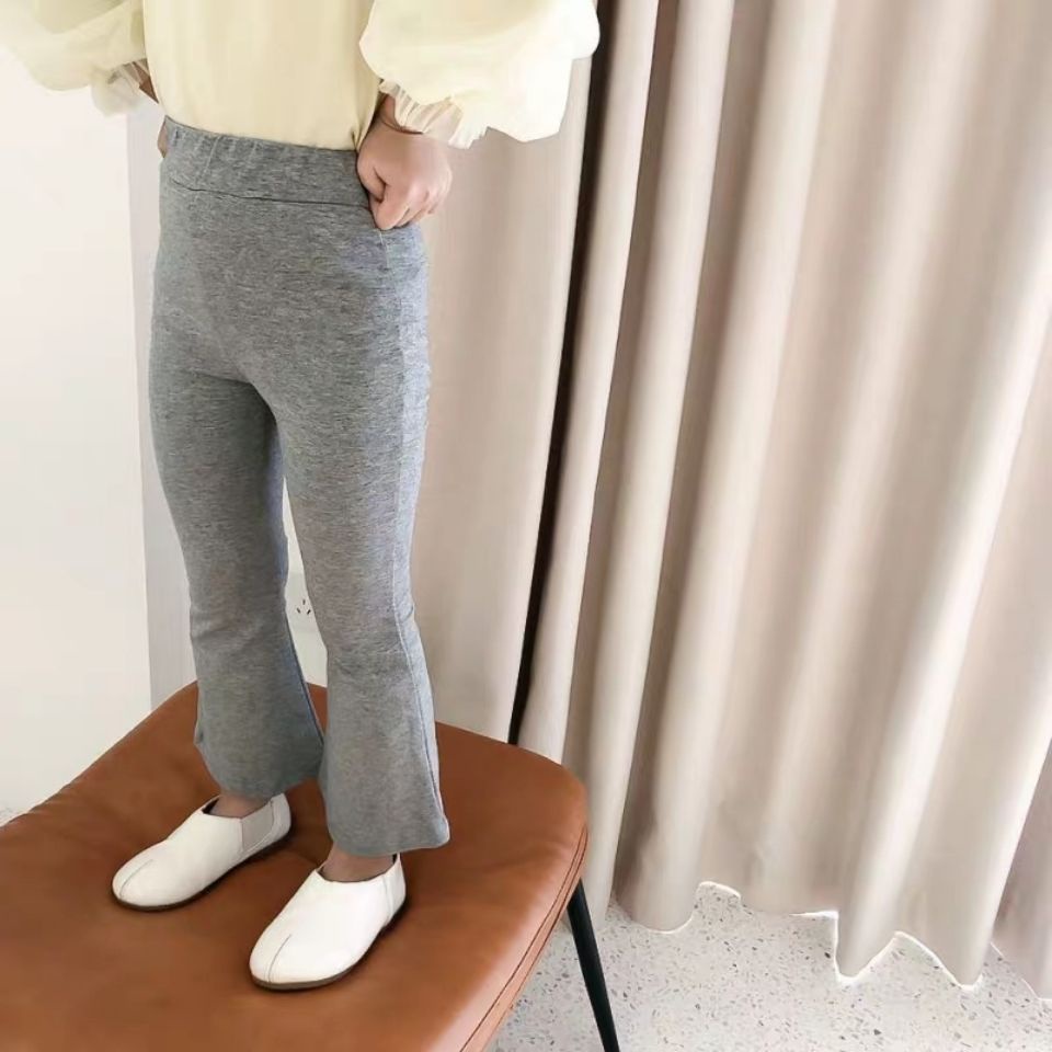 Quần Legging Ống Loe Thời Trang Xuân Thu Phong Cách Mới Cho Bé Gái 2021