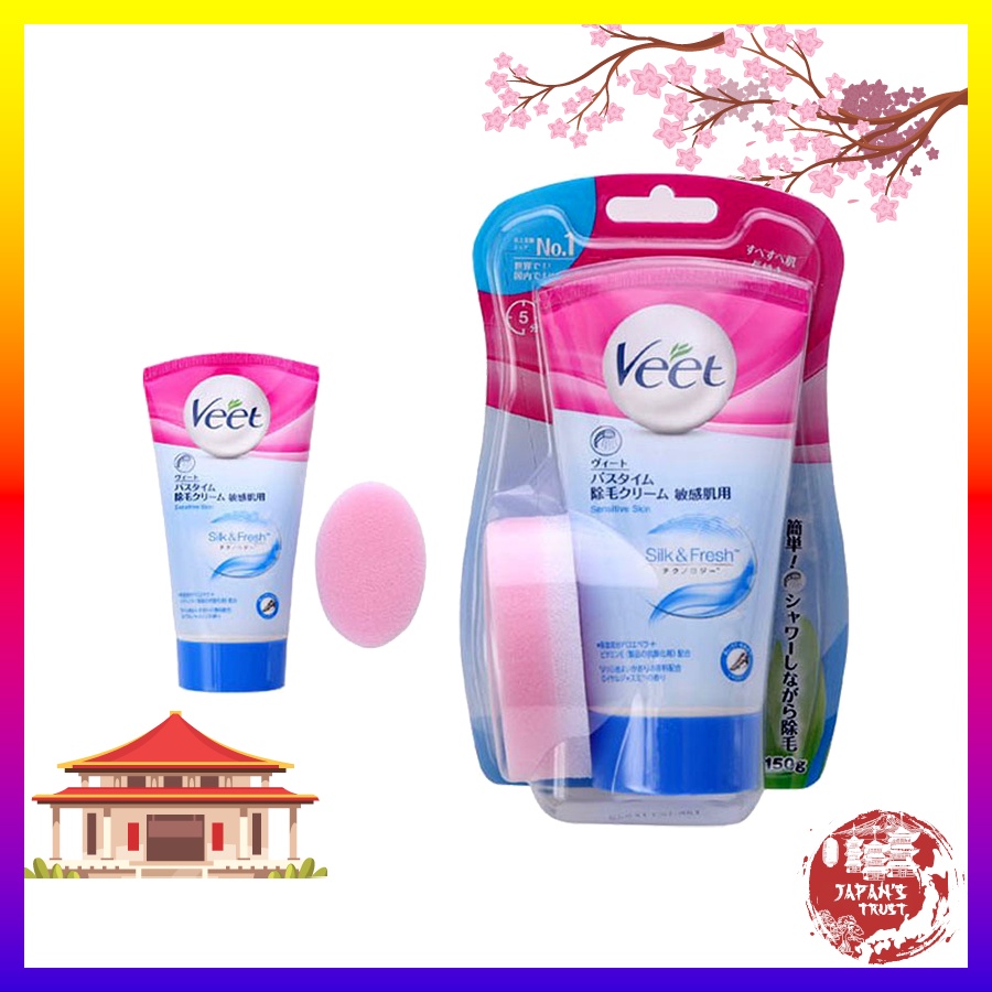 Kem tẩy lông Veet Nhật Bản cho da nhạy cảm 150g