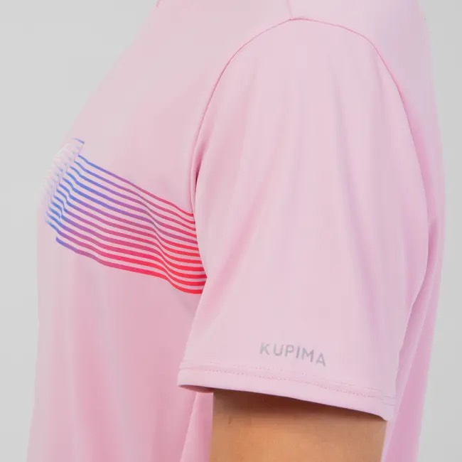 Áo thun thể thao AT 300 Kiprun Track cho trẻ em - Hồng MIRILIK DECA