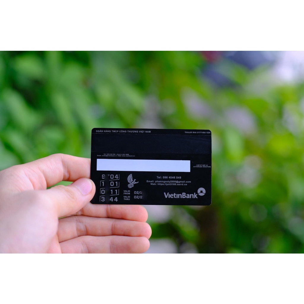 Custom thẻ ngân hàng atm, thẻ nhân viên