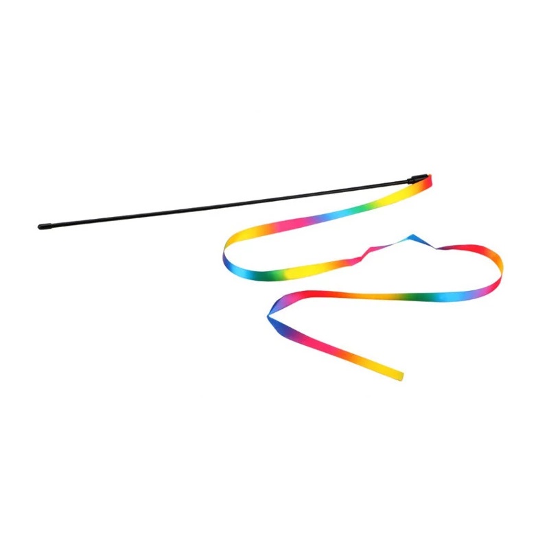 Gậy đồ chơi gắn ruy băng nhiều màu dễ thương dành cho mèo