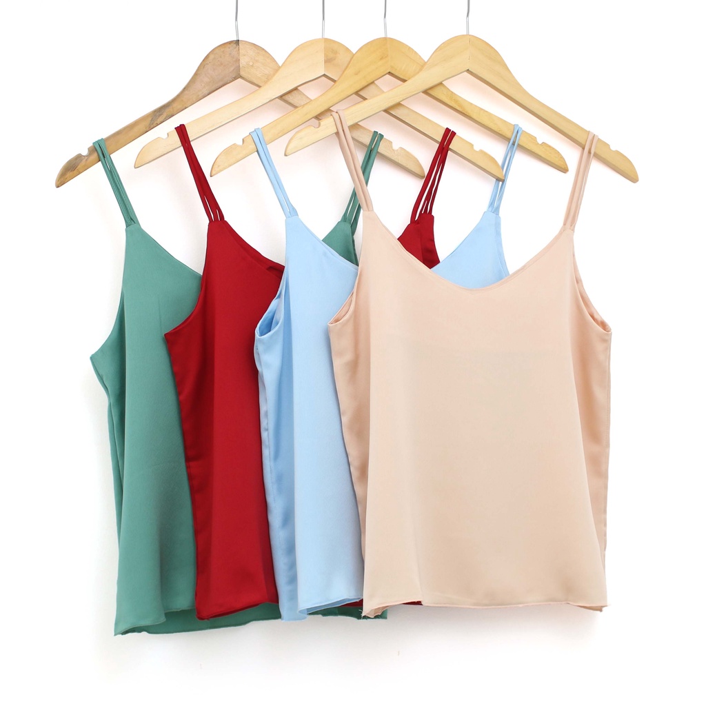 Đồ ngủ lụa, đồ mặc nhà nữ 2 dây satin gợi cảm size 40-65kg