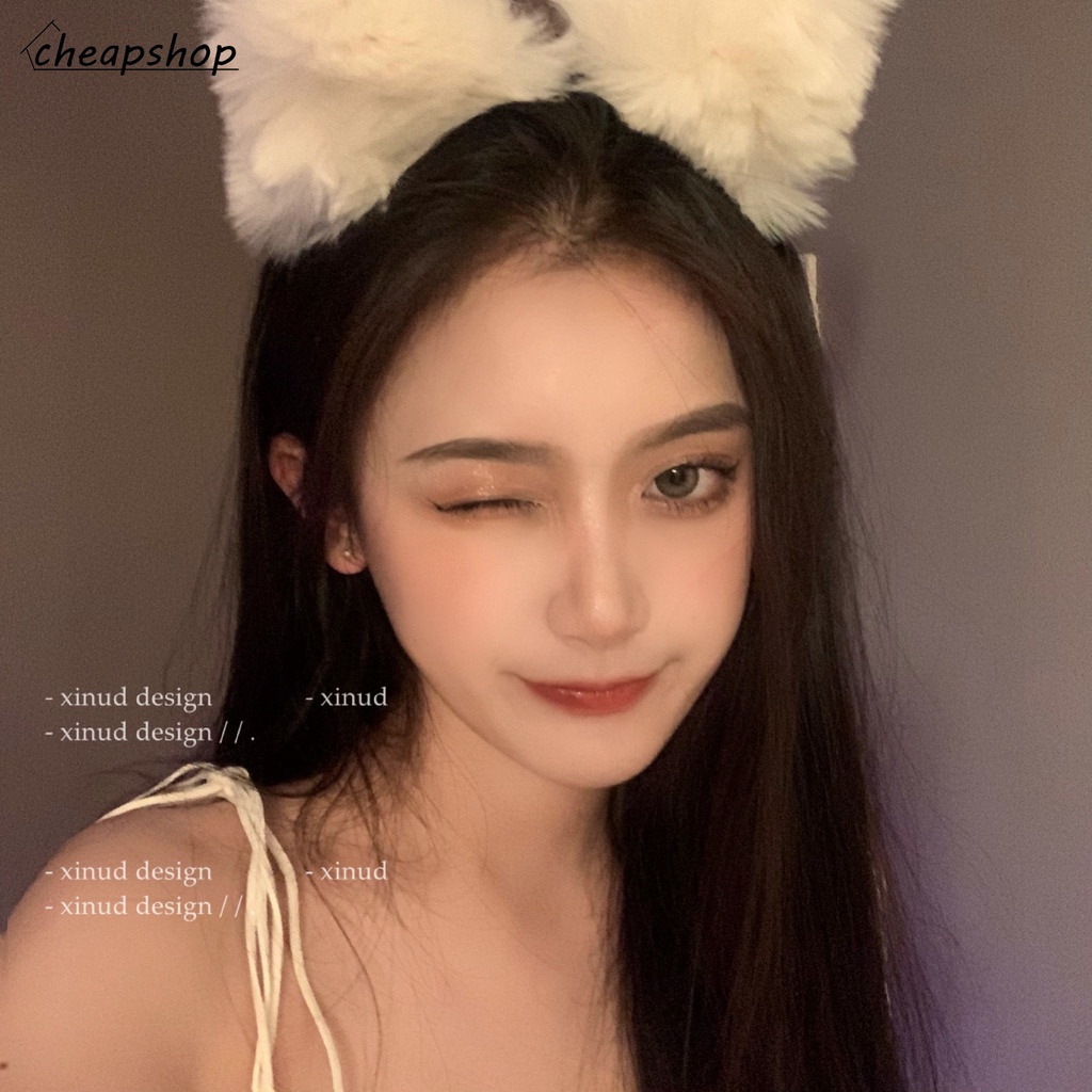 iF YOU Băng đô cài tóc hình tai mèo dễ thương phong cách Hàn Quốc