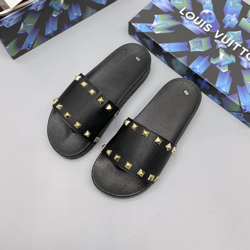 Dép Lê Nam VLTN Da Tag Đá Viền Quai Cực Sang DL03P