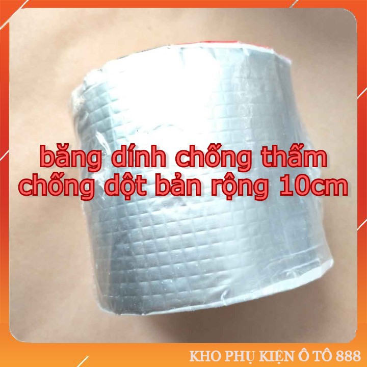 [ Bản rộng 10-15cm ] Keo dán chống thấm,chống nhiệt đa năng cho tường, trần nhà, ống nước, bể nước cuộn 5 mét