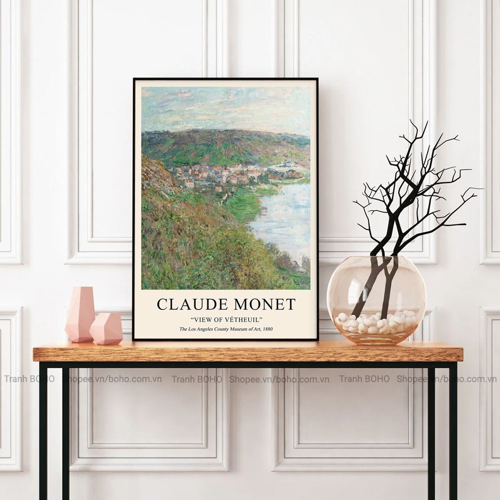 Mẫu tranh Claude Monet 50x70cm - Tranh Canvas Decor treo tường - Trang Trí Phòng Ngủ Phòng Khách Sạn - MELYHOME DECOR