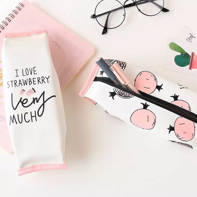 Hộp bút trơn quả dâu