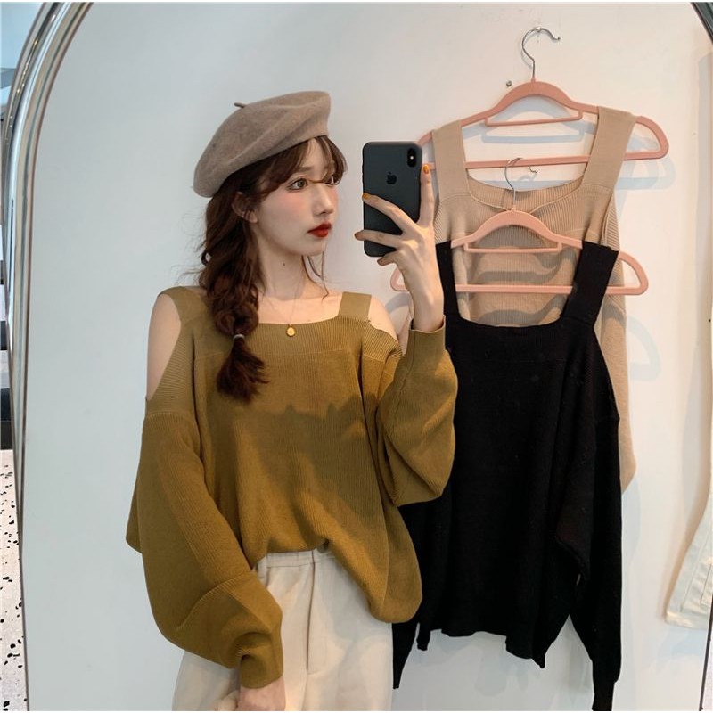 Áo len kiểu / áo len hở vai / dừng nhận order từ 25/12 nghỉ tết/kèm ảnh thật và video(hàng order )