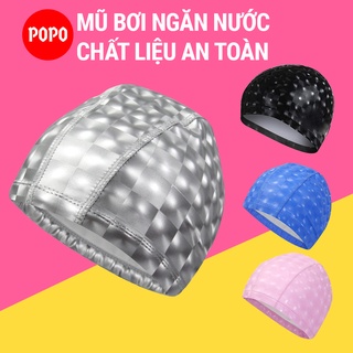 Mũ bơi người lớn, nón bơi người lớn cho nam nữ POPO CA39 chất liệu Spandex ngăn nước bảo vệ tóc SPORTY