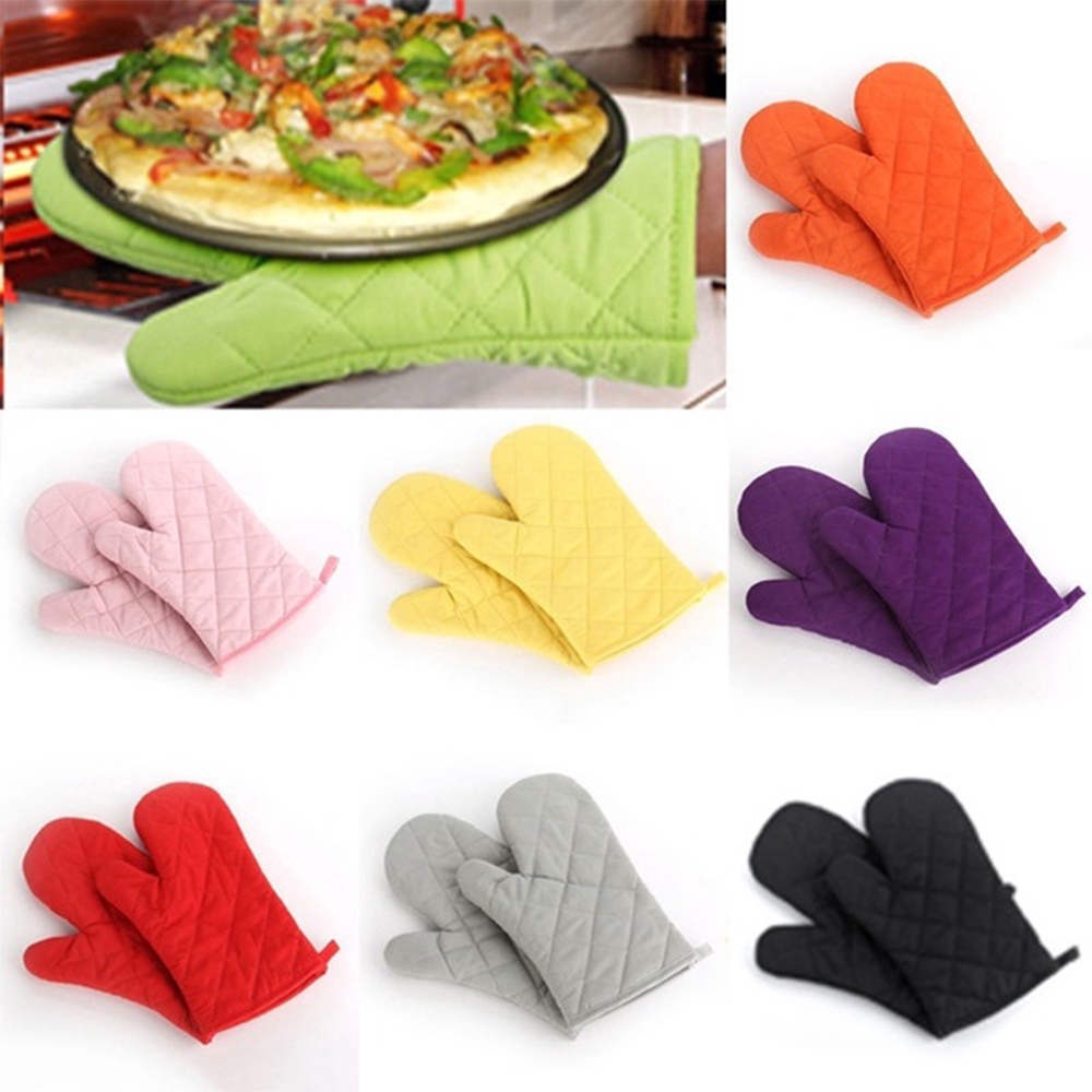 Găng tay vải cách nhiệt chống trượt dùng lò nướng nhà bếp