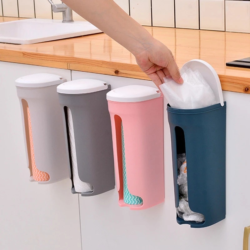 Hộp đựng túi rác nhà bếp treo tường tiện lợi
