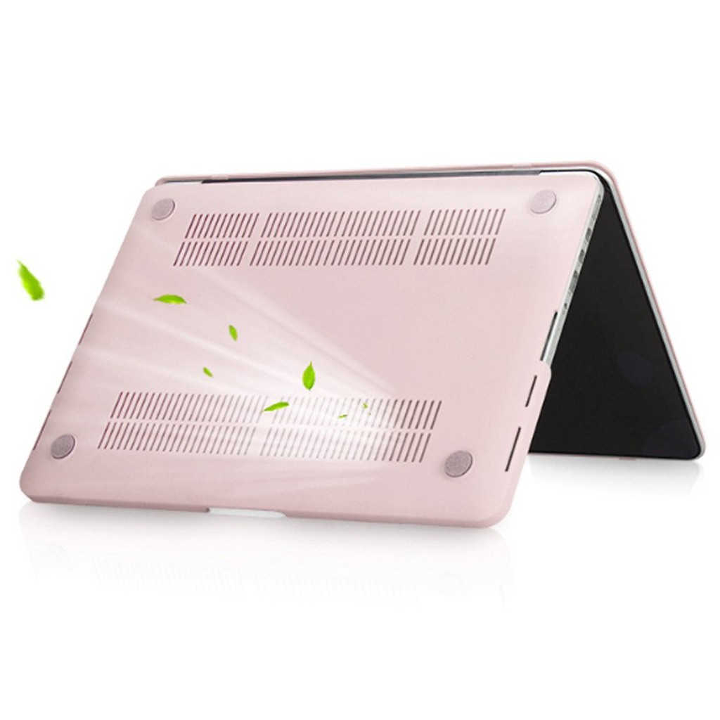 Case ,Ốp Macbook Màu Hồng Pastel Đủ Dòng (Tặng Kèm Nút Chống Bụi + Chống gãy đầu dây sạc )