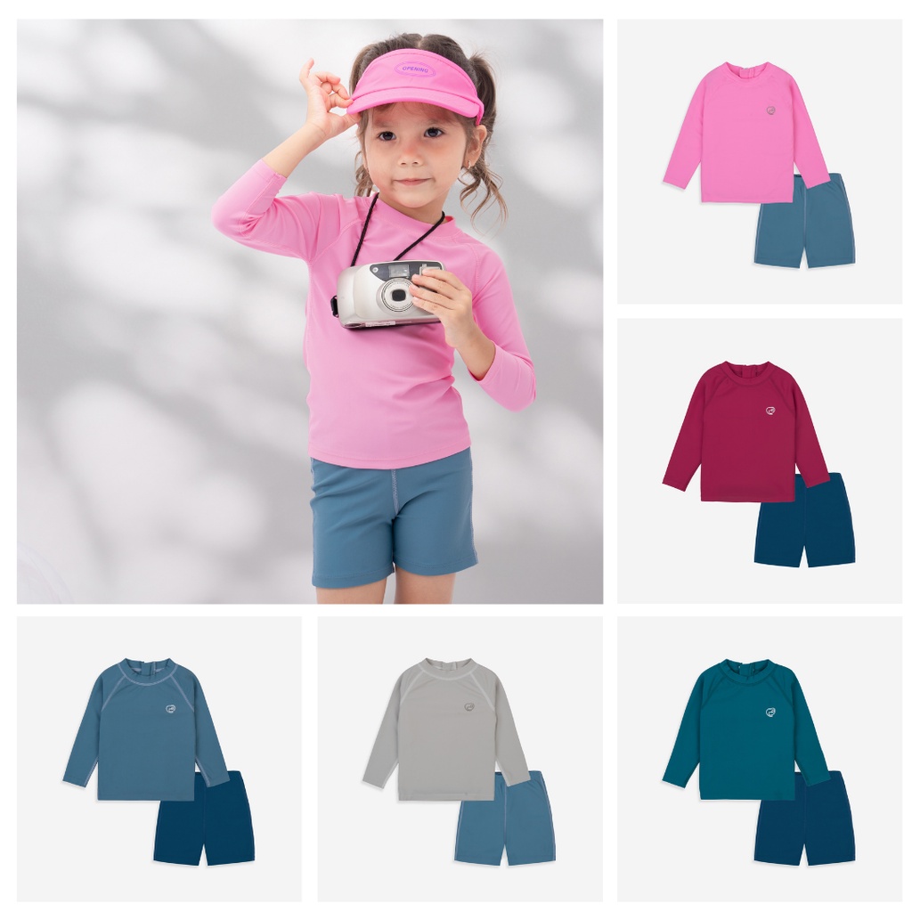 Bộ bơi rời dài tay quần đùi - BU Aqua