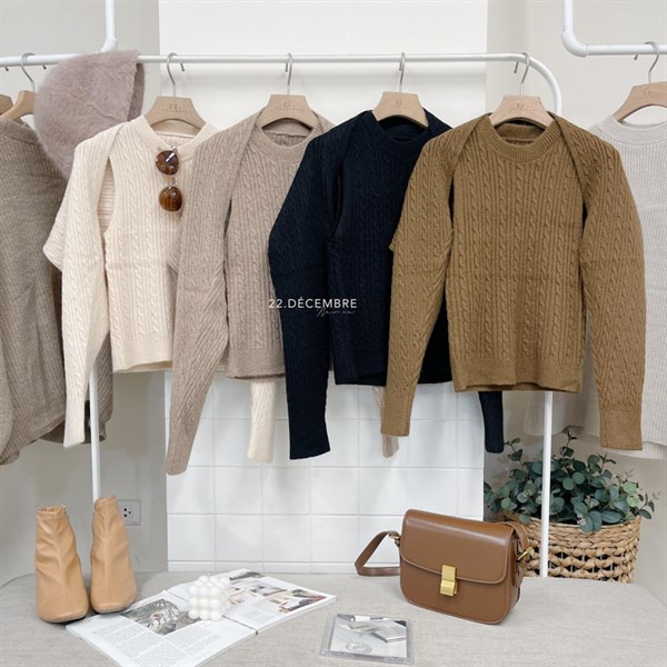 SET LEN VẶN THỪNG CỔ TRÒN SÁT NÁCH KHOÁC LEN LỬNG