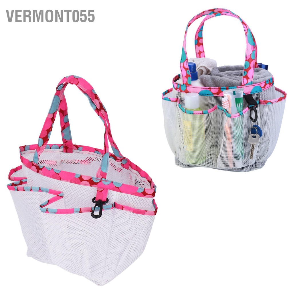 Vermont055 Túi tote lưới PVC di động đựng đồ vệ sinh không mùi cho phòng tắm Hồ bơi