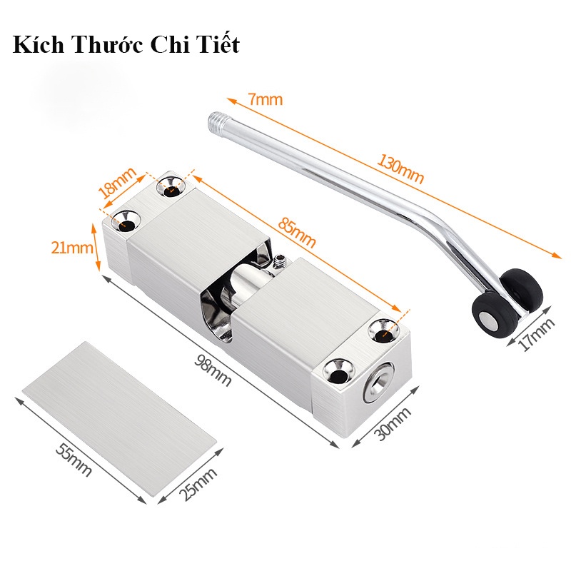 Bản Lề Đóng Cửa Tự Động Mẫu Mới, Điều Chỉnh Lực Đẩy Dễ Dàng, Không Gây Hư Hỏng Cửa