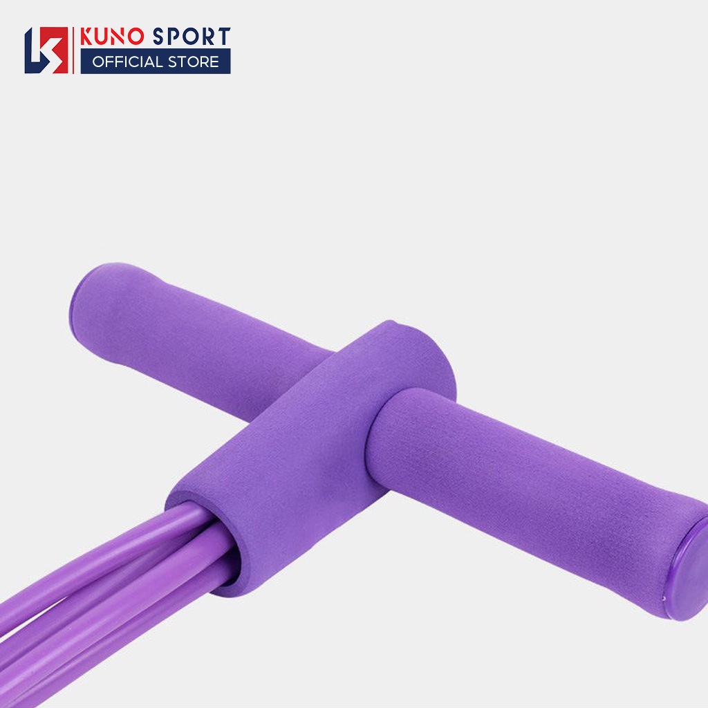 Dây kéo tập lưng cao su đàn hồi loại 4 ống -D07