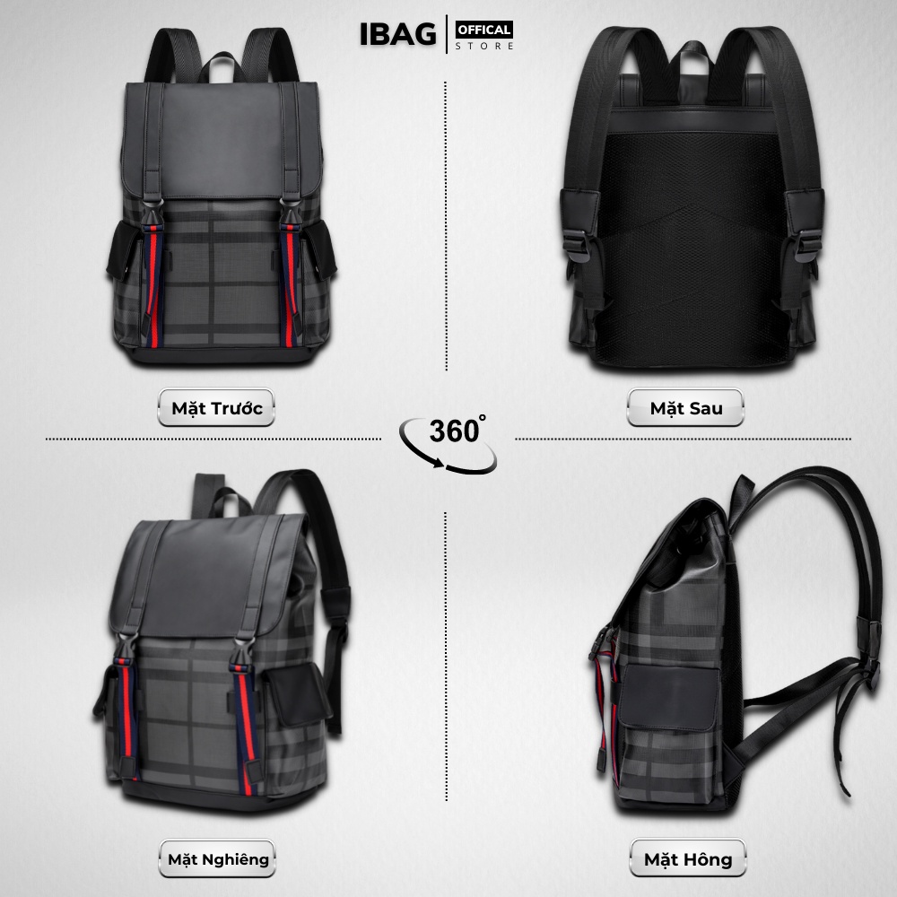 Balo da thời trang nam nữ balo lv da PU cao cấp chống thấm nước cặp đi học ulzzang balo đựng laptop 15.6 inh - 𝑰𝑩𝑨𝑮