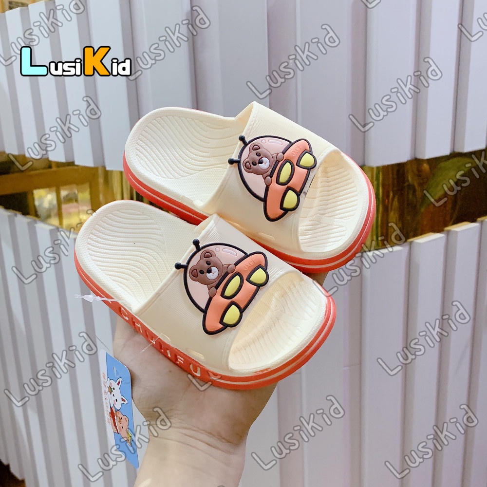 Dép Quai Ngang Siêu Đẹp cho bé Hình Gấu Vũ Trụ  Êm Nhẹ Dễ đi