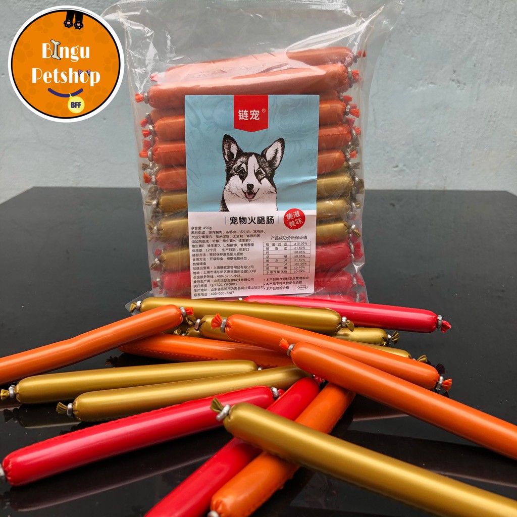 Xúc Xích TAOPAOPET Cho Chó Mèo Hamster Thú Cưng Thức Ăn Dinh Dưỡng Giàu Vitamin, Đạm Bioline 15gram